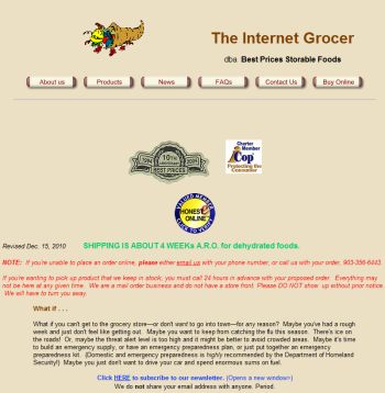 internet grocer